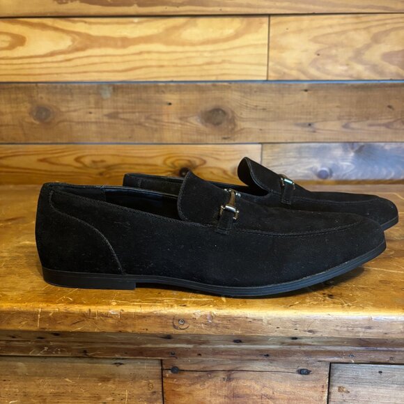 New Asos Black Velvet Loafers - Picture 3 of 6